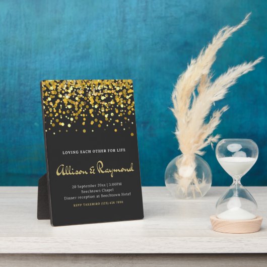 Plaque Photo faire-part de mariage (Côté)