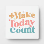 Plaque Photo Faites compter aujourd'hui les devis d'inspiration (Devant)