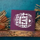 Plaque Photo Faites confiance à votre coeur (Côté)