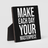 Plaque Photo Faites de chaque jour votre chef-d'oeuvre (Recto)