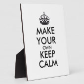 Plaque Photo Faites de votre propre calme - noir (Côté)