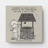 Plaque Photo Faites un voeu sur vous ! (Devant)