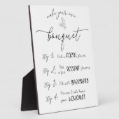 Plaque Photo Faites votre propre Bouquet Bar (Côté)