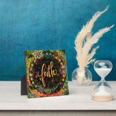 Plaque Photo Faith Whimsical Boho Jolie Inspirivity Easel (Insitu)