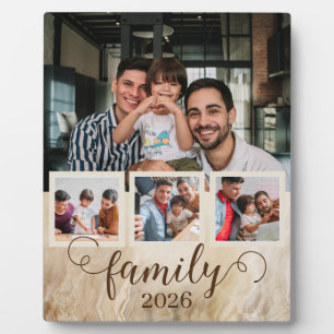 Plaque Photo Famille 4 Photo Collage Deux papas