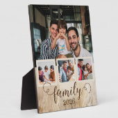Plaque Photo Famille 4 Photo Collage Deux papas (Côté)