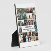 Plaque Photo Famille de fin d'année 22 Photo Collage (Côté)