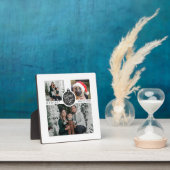 Plaque Photo Famille de Noël moderne 4 Photo Collage (Insitu)