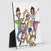 Plaque Photo Famille heureuse (Côté)
