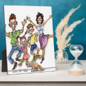 Plaque Photo Famille heureuse (Côté)
