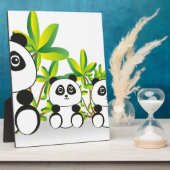 Plaque Photo Famille Panda (Côté)
