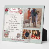 Plaque Photo Famille Photo Collage Keepsaké Recette vacances (Côté)