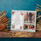 Plaque Photo Famille Photo Collage Keepsaké Recette vacances (Côté)