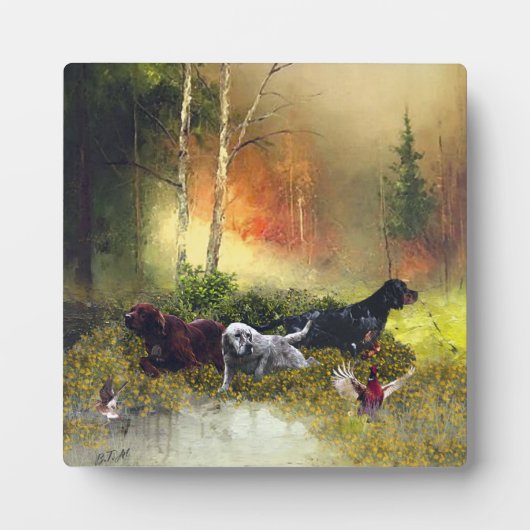 Plaque Photo Famille Setters (Devant)