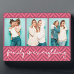 Plaque Photo Famille Tout Typographie Moderne Trois photos<br><div class="desc">Ce design moderne comporte trois de vos photos préférées avec le texte "la famille est tout" dans la typographie moderne #photo #cadeaux #photocadeaux #cadeaux #cadeaux #cadeaux #giftsforher #girly #famille #maison #cadeaux #anniversaires #cadeaux #cadeaux #Noël #cadeaux #cadeaux personnalisés #cadeaux</div>