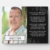 Plaque Photo Family Memorial Ajouter votre propre Poem Keepsaké (Devant)