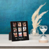 Plaque Photo Family photo collage black  (Insitu)