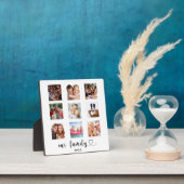 Plaque Photo Family photo collage script heart (Insitu)