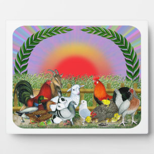 Plaque Photo Farm Animals