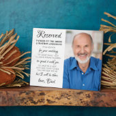 Plaque Photo Father Of Bride Photo Heaven Memorial Wedding (Côté)