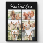Plaque Photo Father's Day 6 Photo Collage Best Dad Ever  (Devant)