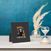 Plaque Photo Faucheuse j'aime mon travail conception d'Hallowee (Insitu)