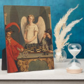 Plaque Photo Faust Et Mephistopheles Jouent Aux Échecs (Côté)