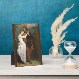 Plaque Photo Faust & Marguerite Dans le jardin par A. Scheffer