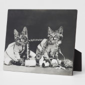 Plaque Photo Fauteurs de troubles chatons 1914 (Côté)