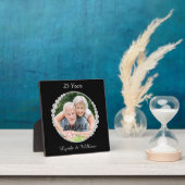 Plaque Photo Faux Diamond Autour De L'Argent Anniversaire Photo (Insitu)