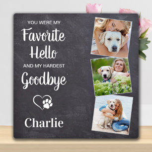Plaque Photo Favori Bonjour Au Revoir Le Plus Difficile Personn