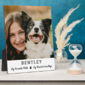 Plaque Photo Favori Hello Custom Photo Pet Dog Memorial (Côté)