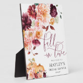 Plaque Photo Faye Fall In Love Fête des mariées Affiche de bien (Côté)