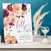 Plaque Photo Faye Fall In Love Fête des mariées Affiche de bien (Côté)