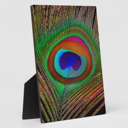 Plaque Photo Feather Vibrant Copper (Côté)