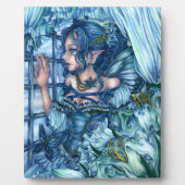 Plaque Photo Fée de givre vue d'un hiver saphir (Devant)