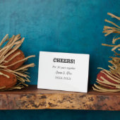 Plaque Photo Félicitations à 30 ans ensemble anniversaire ajout (Côté)