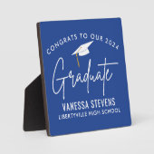 Plaque Photo Félicitations à notre 202x Graduate Blue (Recto)