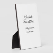 Plaque Photo Félicitations de graduation simples clas d'ajout m (Côté)