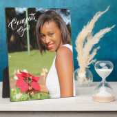 Plaque Photo Félicitations Grad Photo Grad Grad (Côté)