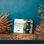 Plaque Photo Félicitations modernes photo de la graduation (Côté)