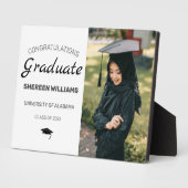 Plaque Photo Félicitations modernes photo de la graduation (Côté)