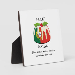 Plaque Photo FELIZ NATAL Portuguese Christmas