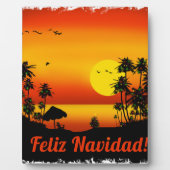 Plaque Photo feliz Navidad (Devant)
