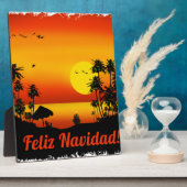 Plaque Photo feliz Navidad (Côté)