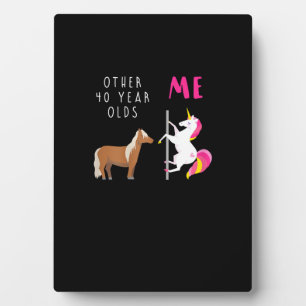 Plaque Photo Femme Autre 40 Ans Moi Licorne 40e Anniversaire