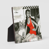 Plaque Photo Femme chaude rouge (Recto)