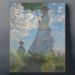 Plaque Photo Femme de Claude Monet avec un parasol 1875<br><div class="desc">Femme avec un parasol,  (Camille et Jean Monet),  1875</div>