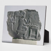 Plaque Photo Femme élamite filant, période néoélamite, c.700- (Côté)