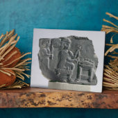 Plaque Photo Femme élamite filant, période néoélamite, c.700- (Côté)